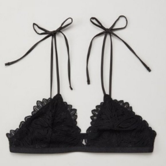 Free People Mila Tie Strap Lace Bralette - Picture 3 of 4